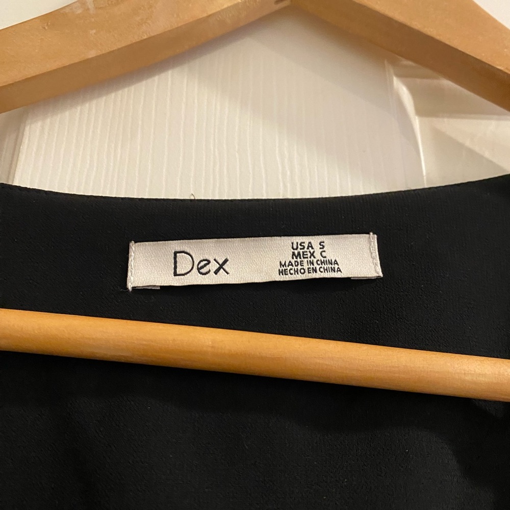 Dex Elegant Black Blouse